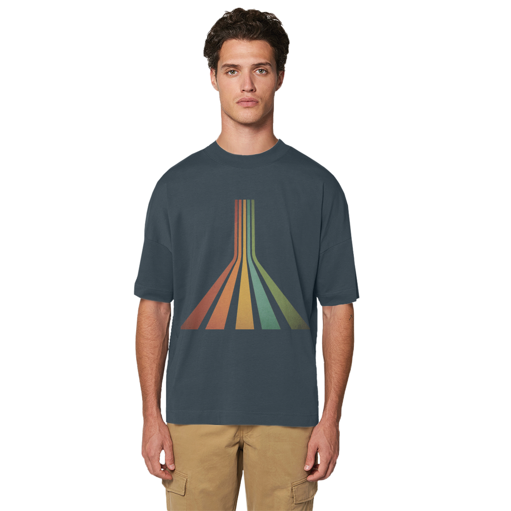 Retro 70's Line Premium Organic Oversized T-Shirt