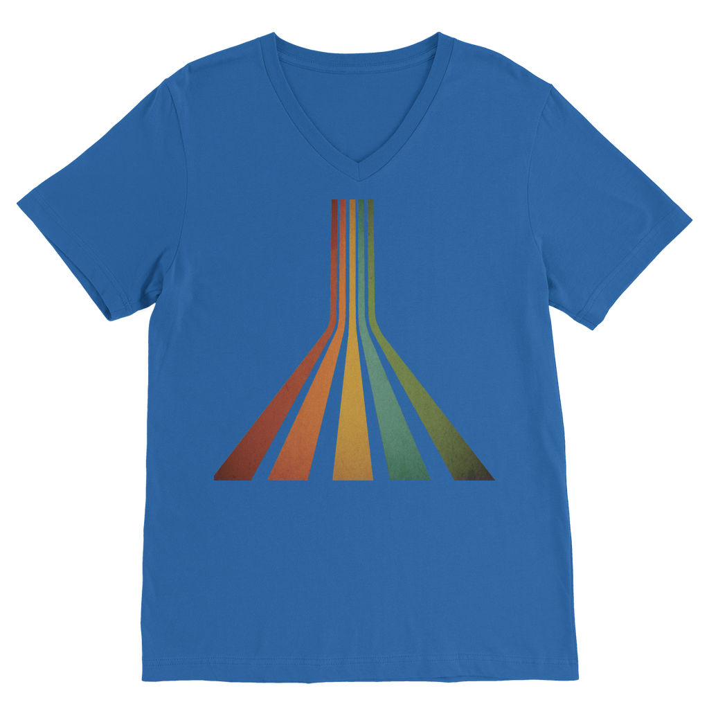 Retro 70's Line Premium V-Neck T-Shirt