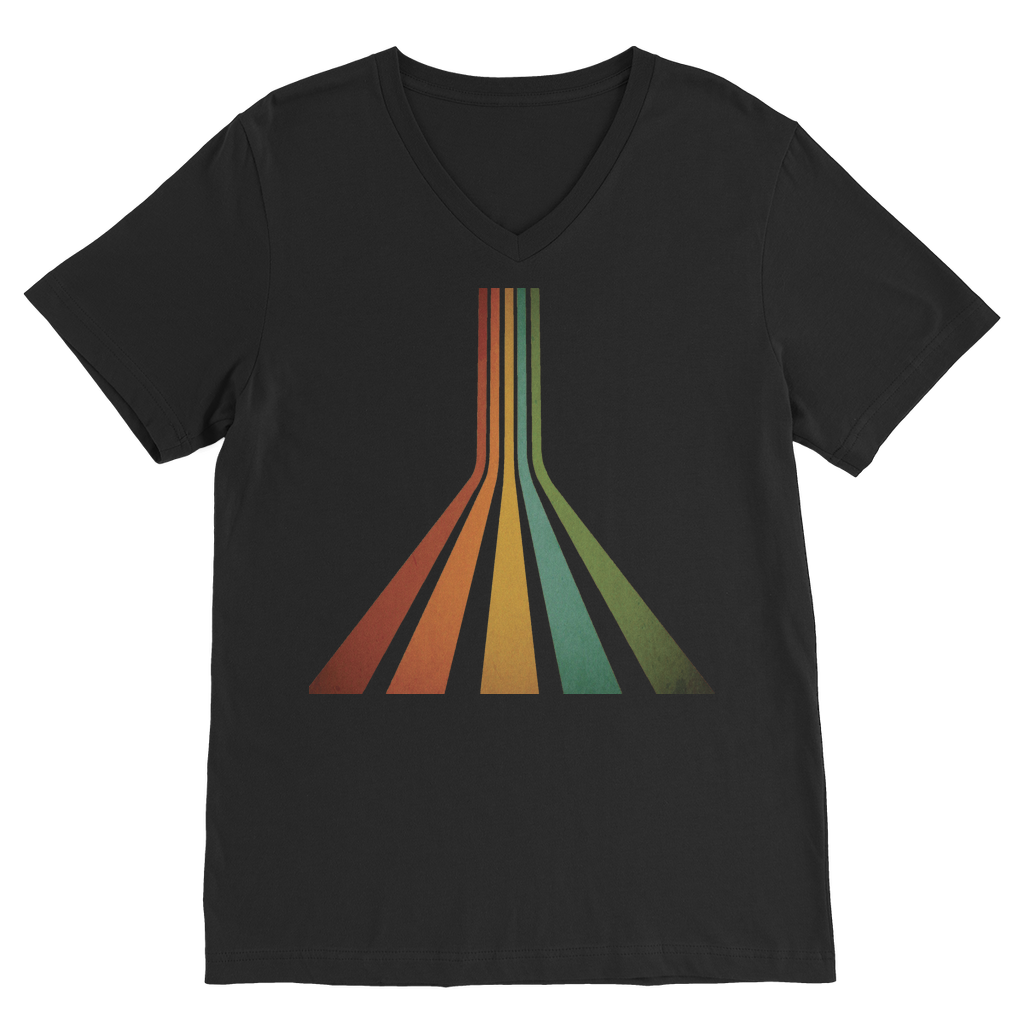 Retro 70's Line Premium V-Neck T-Shirt