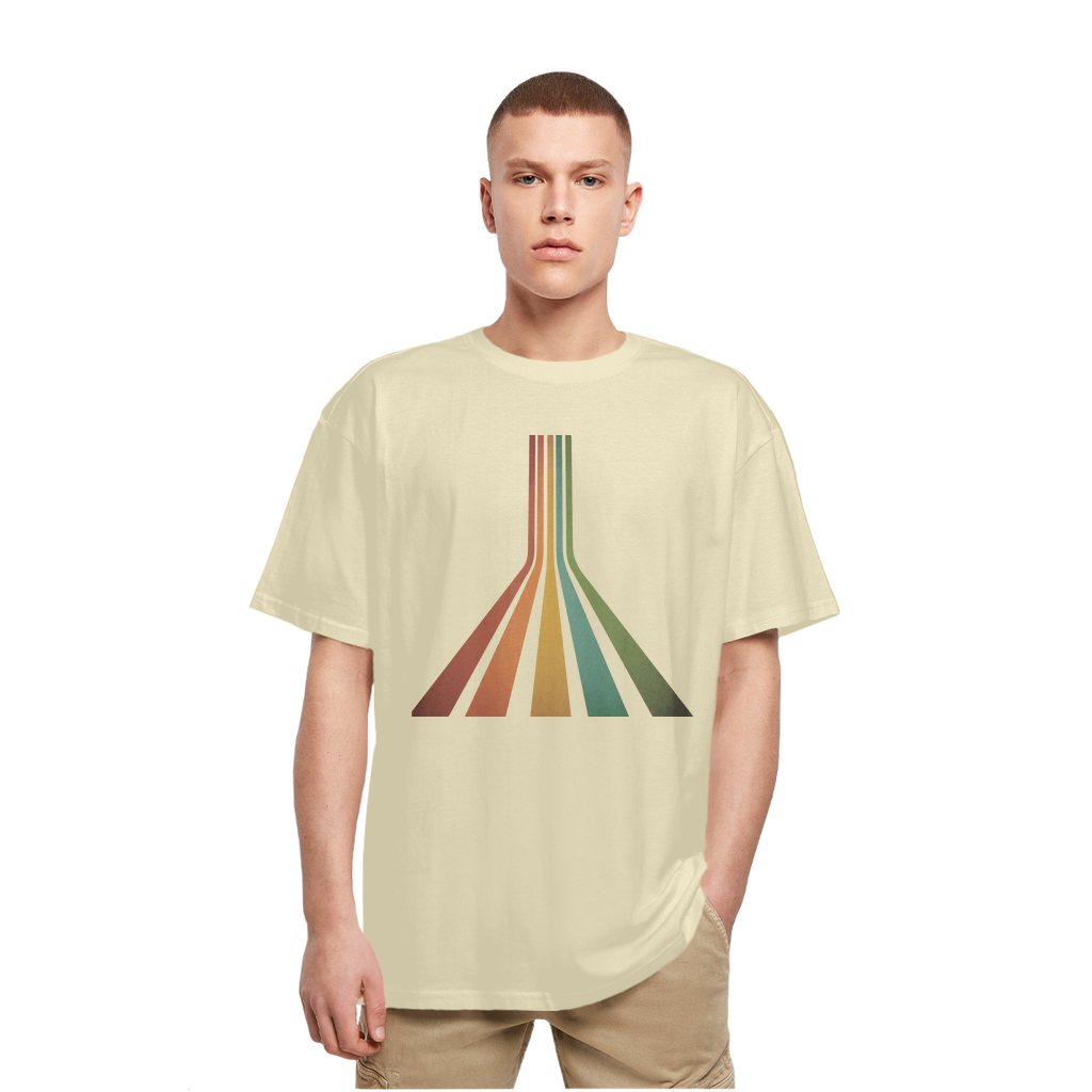 Retro 70's Line Heavy Oversized T-Shirt