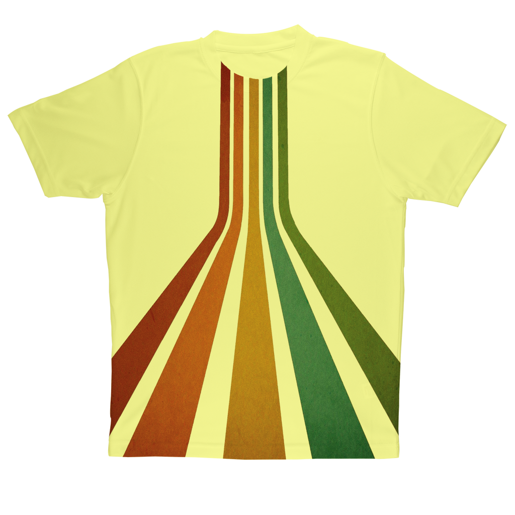 Retro 70's Line Sublimation Performance Adult T-Shirt