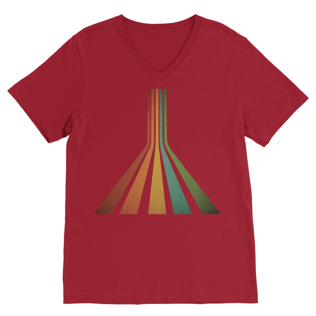 Retro 70's Line Premium V-Neck T-Shirt