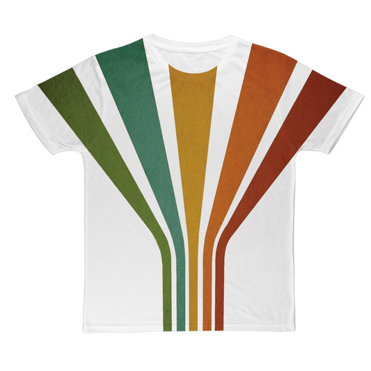 Retro 70's Line Classic Sublimation Adult T-Shirt