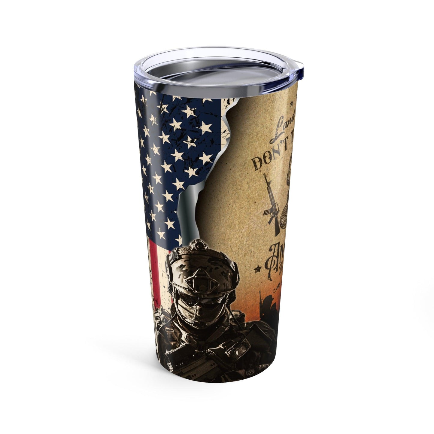 20oz Tumbler 2nd Amendment Don't Tread On Me 1776