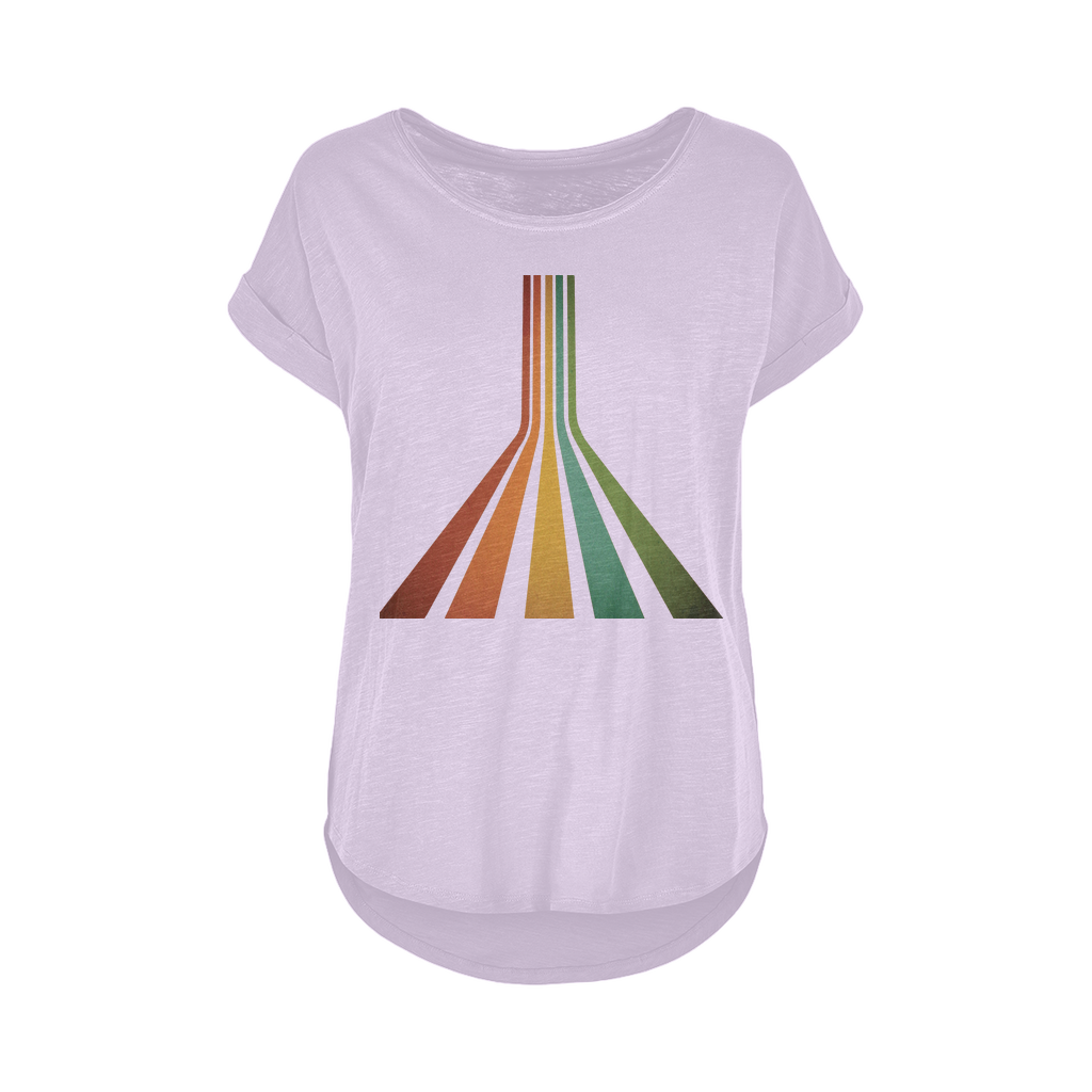 Retro 70's Line Women's Long Slub T-Shirt XS-5XL