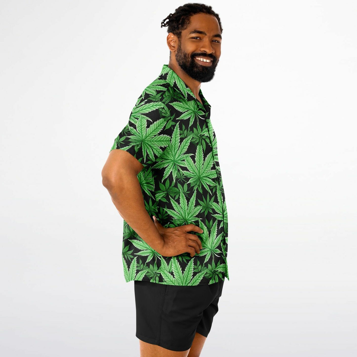 Cannabis print Hawaiian Shirt