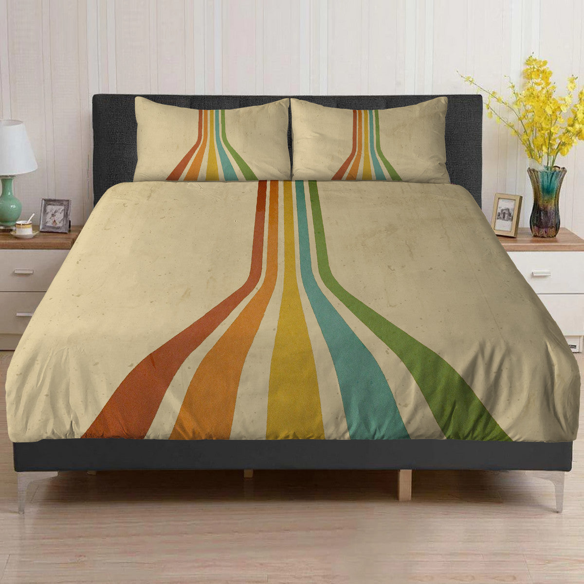 Retro 70's Lines Bedding set