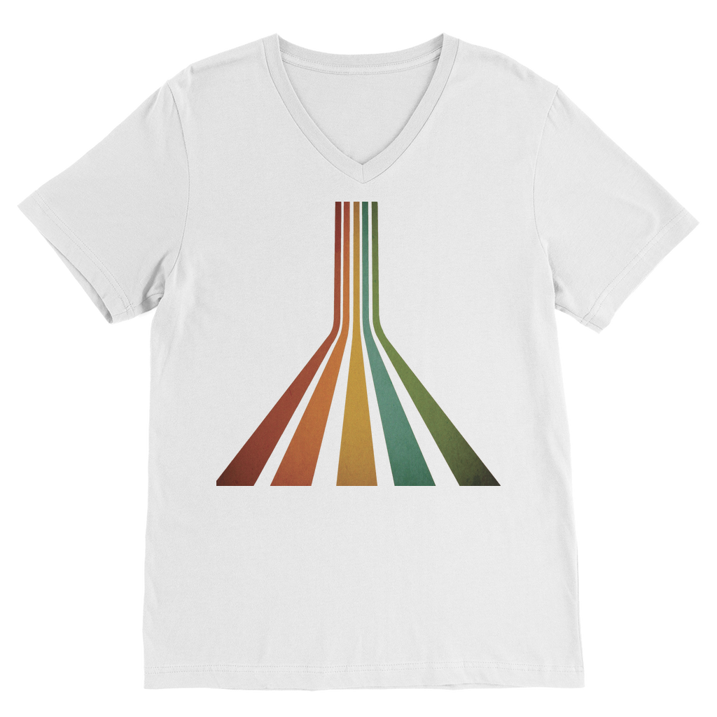 Retro 70's Line Premium V-Neck T-Shirt