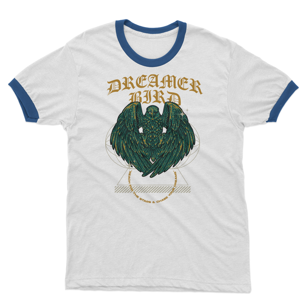 Dreamer Bird Adult Ringer T-Shirt