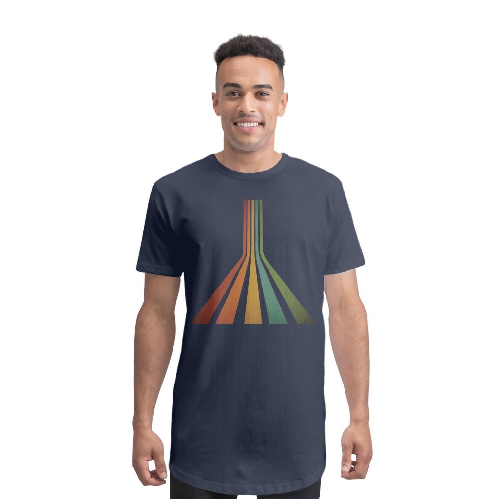 Retro 70's Line Premium Long Body T-Shirt