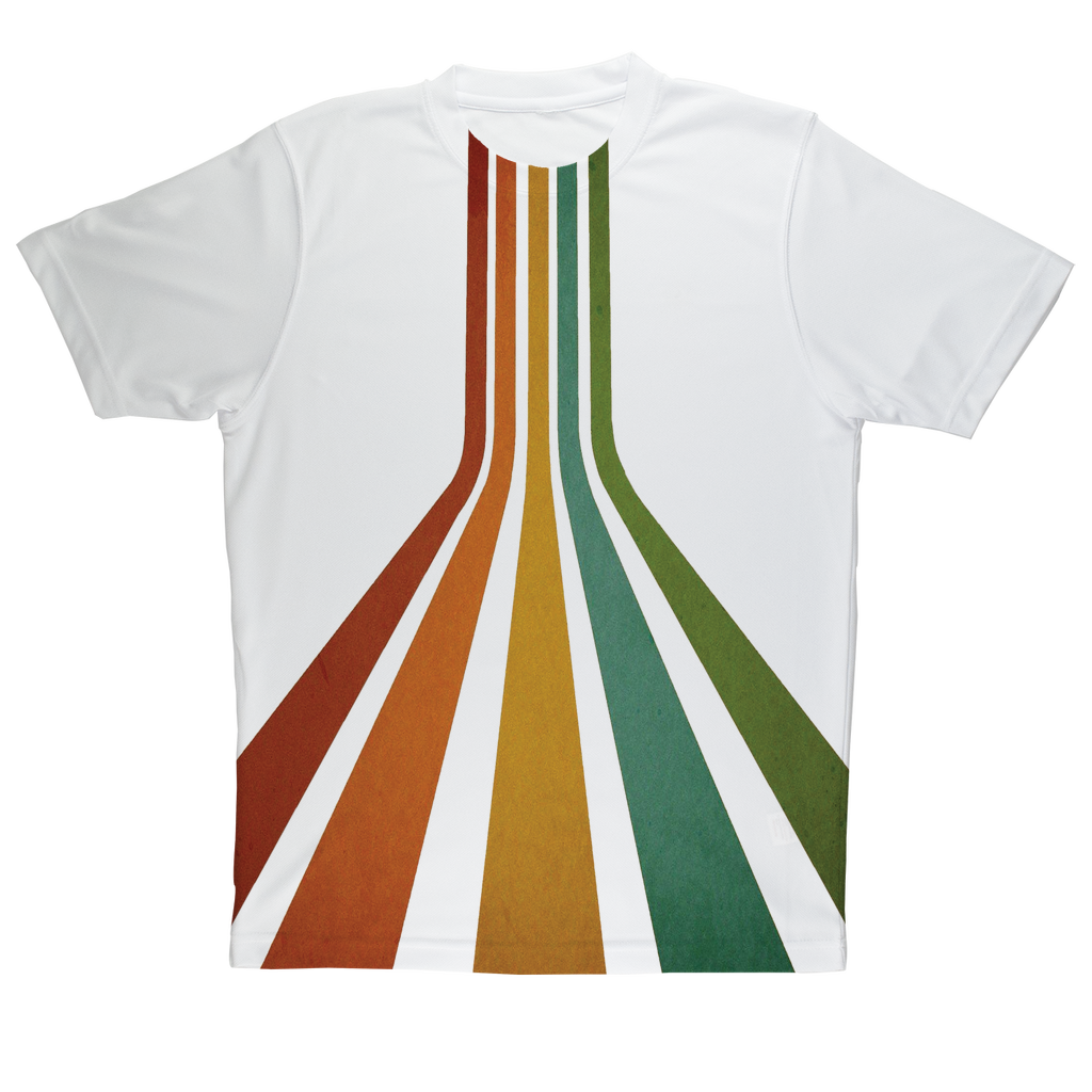 Retro 70's Line Sublimation Performance Adult T-Shirt