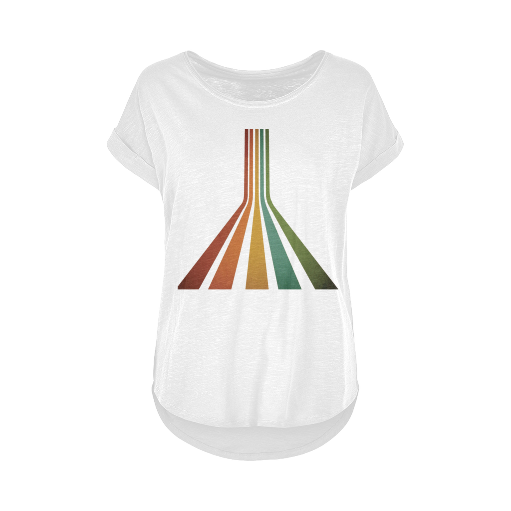 Retro 70's Line Women's Long Slub T-Shirt XS-5XL