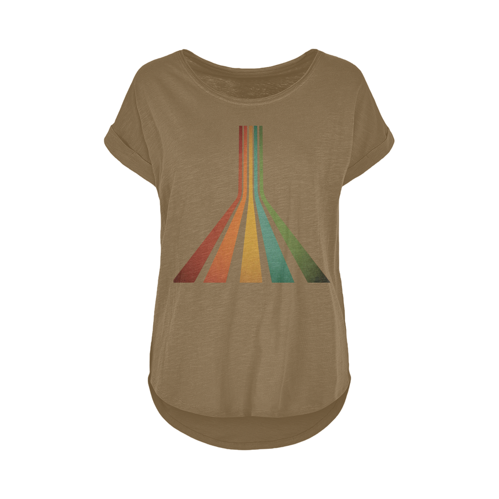 Retro 70's Line Women's Long Slub T-Shirt XS-5XL