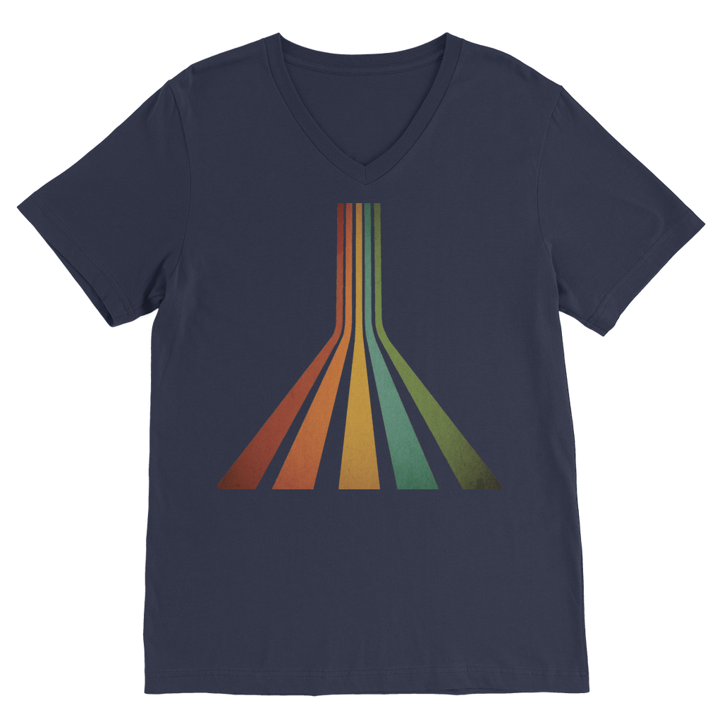 Retro 70's Line Premium V-Neck T-Shirt